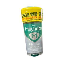 Mitchum Men Triple Odor Defense Antiperspirant Deodorant Gel 4 Pack, Unscented